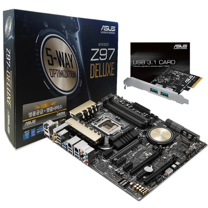 Z97-DELUXE + USB3.1 CARD 아이보라
