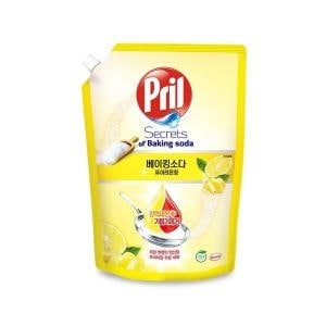 프릴 베이킹소다 주방세제 퓨어레몬 리필 1L (1개)