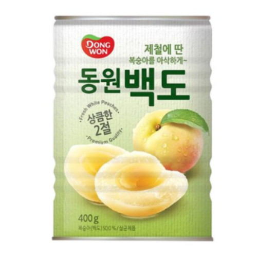 동원F&B 제철담은 백도 400g (1개)_이미지