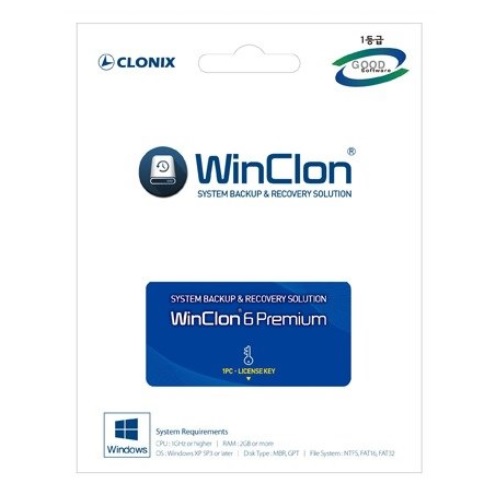 클로닉스 WinClon 6.0 Premium이미지입니다. 누르면 해당 게시물로 새창이동합니다.