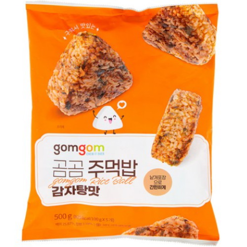 곰곰 주먹밥 감자탕맛 500g (3개)_이미지