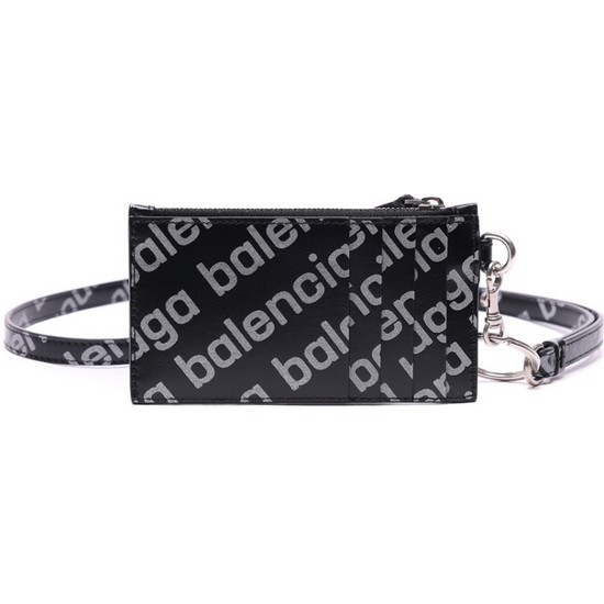 발렌시아가 로고 리플렉티브 프린트 키링 카드지갑 594548 23V73 1090_이미지