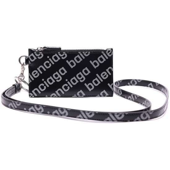 발렌시아가 로고 리플렉티브 프린트 키링 카드지갑 594548 23V73 1090_이미지