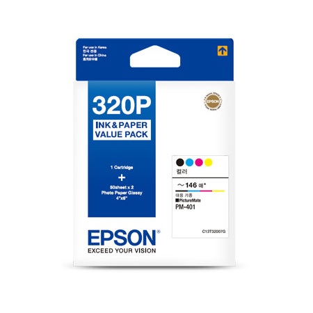 Epson 정품 320P (T320070) 4색 세트이미지입니다. 누르면 해당 게시물로 새창이동합니다.
