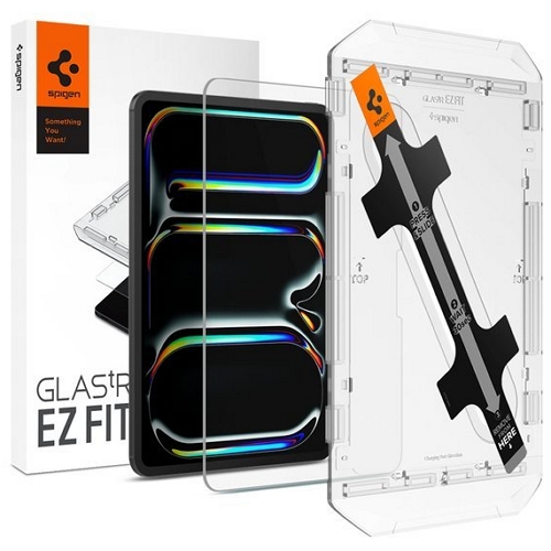 슈피겐 iPad Pro 13 M5 글라스tR 이지핏 AR 강화유리 보호필름