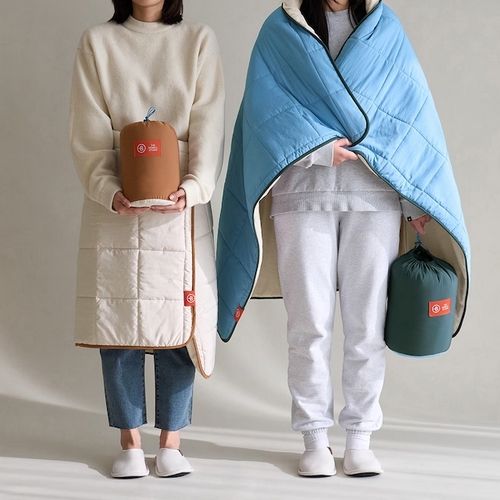 보웰 콤비 극세사 먼지없는 무릎 패딩담요 (73x120cm)_이미지