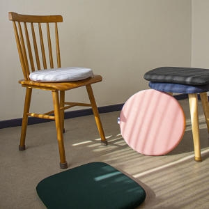 메모리폼 사각 원형 방석 의자 논슬립 쿠션 두꺼운 푹신한 식탁 40cm