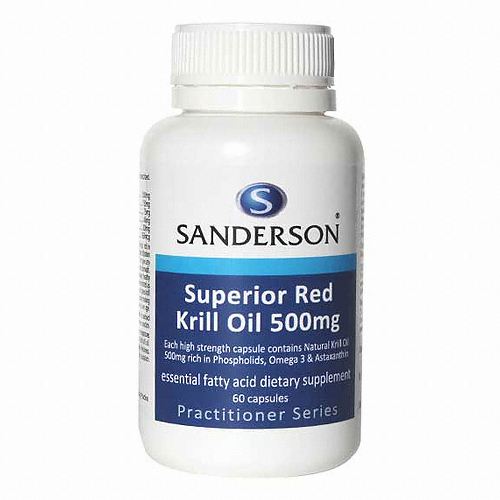 샌더슨 슈페리어 레드 크릴오일 500 60캡슐 (해외) (5개)_이미지