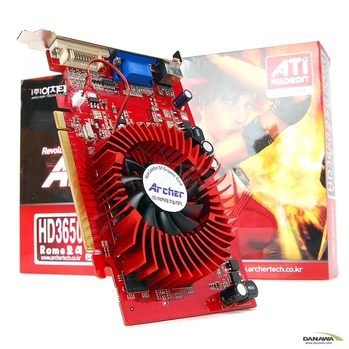 Archer �󵥿� HD 3650 �ι� D3 256MB