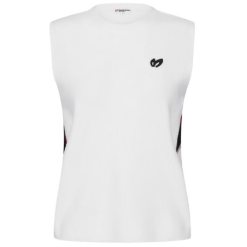 마스터바니에디션 백 로고 컬러라인 니트 베스트 421C3SV152 (WH, 화이트)_이미지