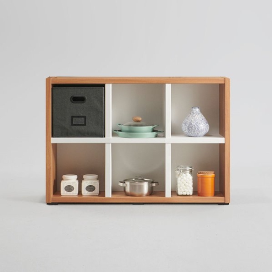 루크 2단 와이드 책장 1200