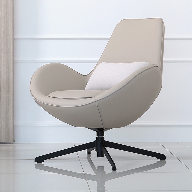 벤티스가구 에즈 가죽 살롱 회전의자 1인용_이미지