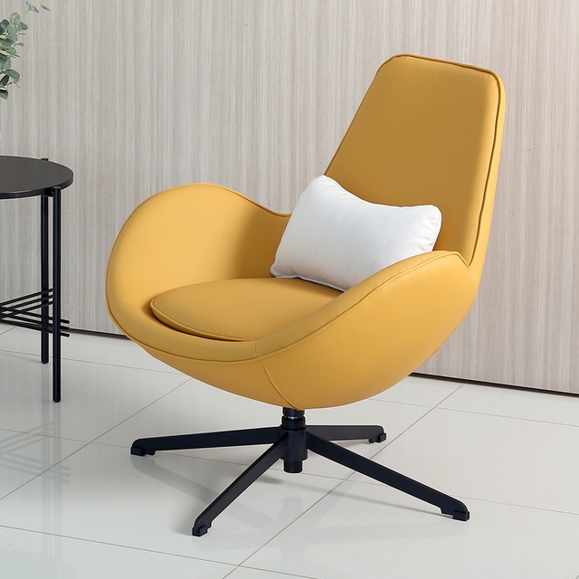 벤티스가구 에즈 가죽 살롱 회전의자 1인용_이미지