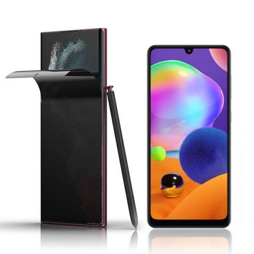 하이온 갤럭시A31 풀커버 사생활보호 지문방지 이지 우레탄필름 (액정 1매)