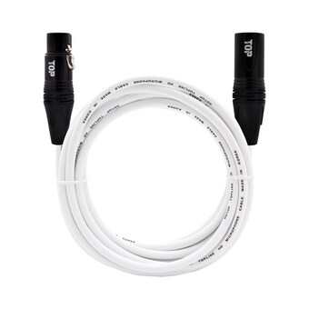 탑라인에이치디 HDTOP XLR <b>암</b> to 수 <b>마이크</b> 연장 케이블 블랙화이트