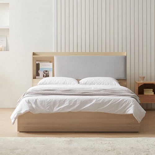 BIF보루네오 밀리 패브릭쿠션 수납 침대 SS (매트별도)_이미지