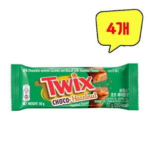 마즈 트윅스 초코 헤이즐넛 50g (4개)_이미지