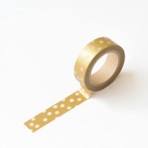 모노라이크 왈가닥스 메탈릭 마스킹테이프 - 38 White Dot