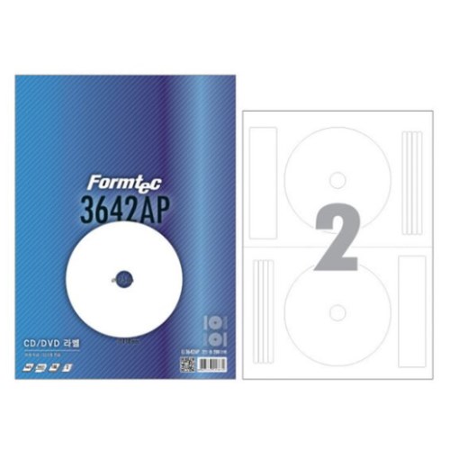 폼텍 CD/DVD 라벨 3642AP (1,000매)_이미지
