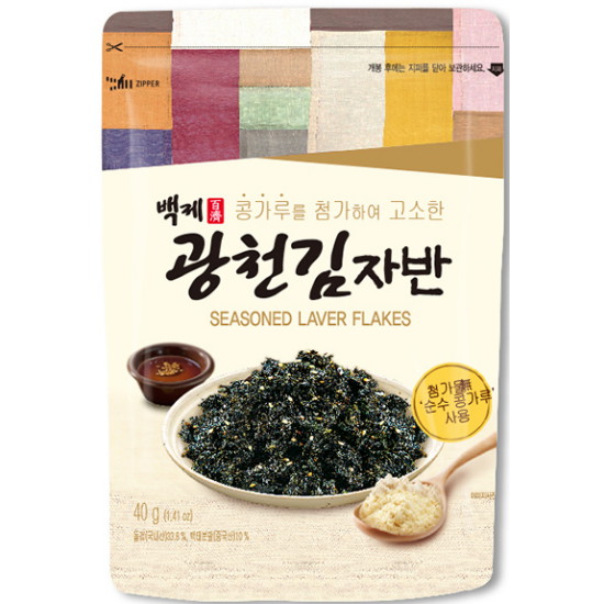 콩가루를 첨가하여 고소한 김자반 40g