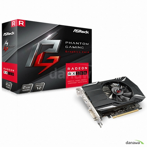ASRock Phantom Gaming 라데온 RX 550 D5 2GB 디앤디컴_이미지