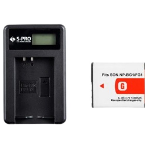 S-PRO SONY NP-BG1,FG1 호환 LCD 충전키트_이미지
