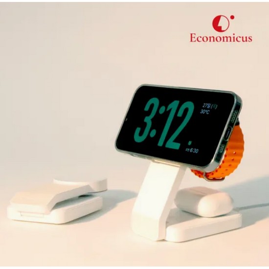 이코노미쿠스 3in1 휴대용 무선충전기 ECCH02