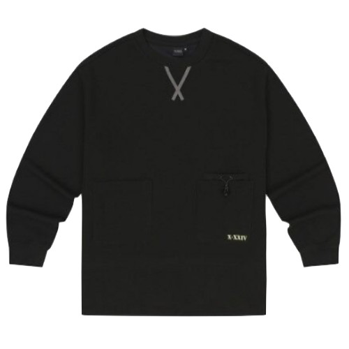 JDX골프 멀티 포켓 라운드 티셔츠 X4TLV7484BK