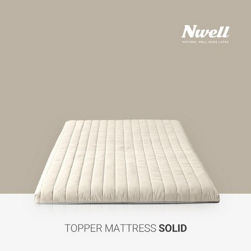 신우팜앤라텍스 느웰 솔리드 천연라텍스 토퍼 매트리스 K (5cm)_이미지