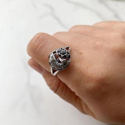 오노마 ONM 반지 은 연꽃 사이즈조절 부처님 AM129 굿즈 불교 잉 12091224_이미지