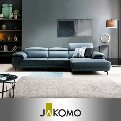 자코모  베니 카우치 기능성 슈렁큰 천연가죽 소파 4인용