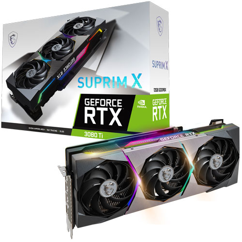 MSI 지포스 RTX 3080 Ti 슈프림 X D6X 12GB 트라이프로져2S