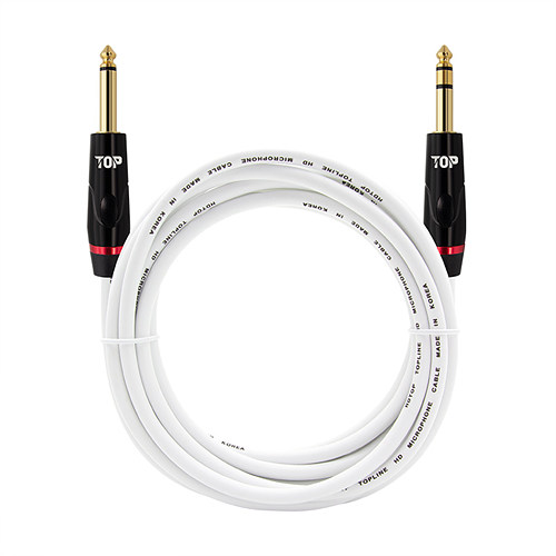 탑라인에이치디 HDTOP 5.5 모노 to 5.5 스테레오 화이트 케이블 (20m, HT-TP787)
