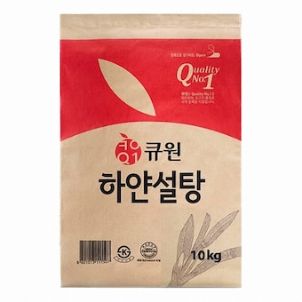 큐원 하얀<b>설탕</b> 10kg