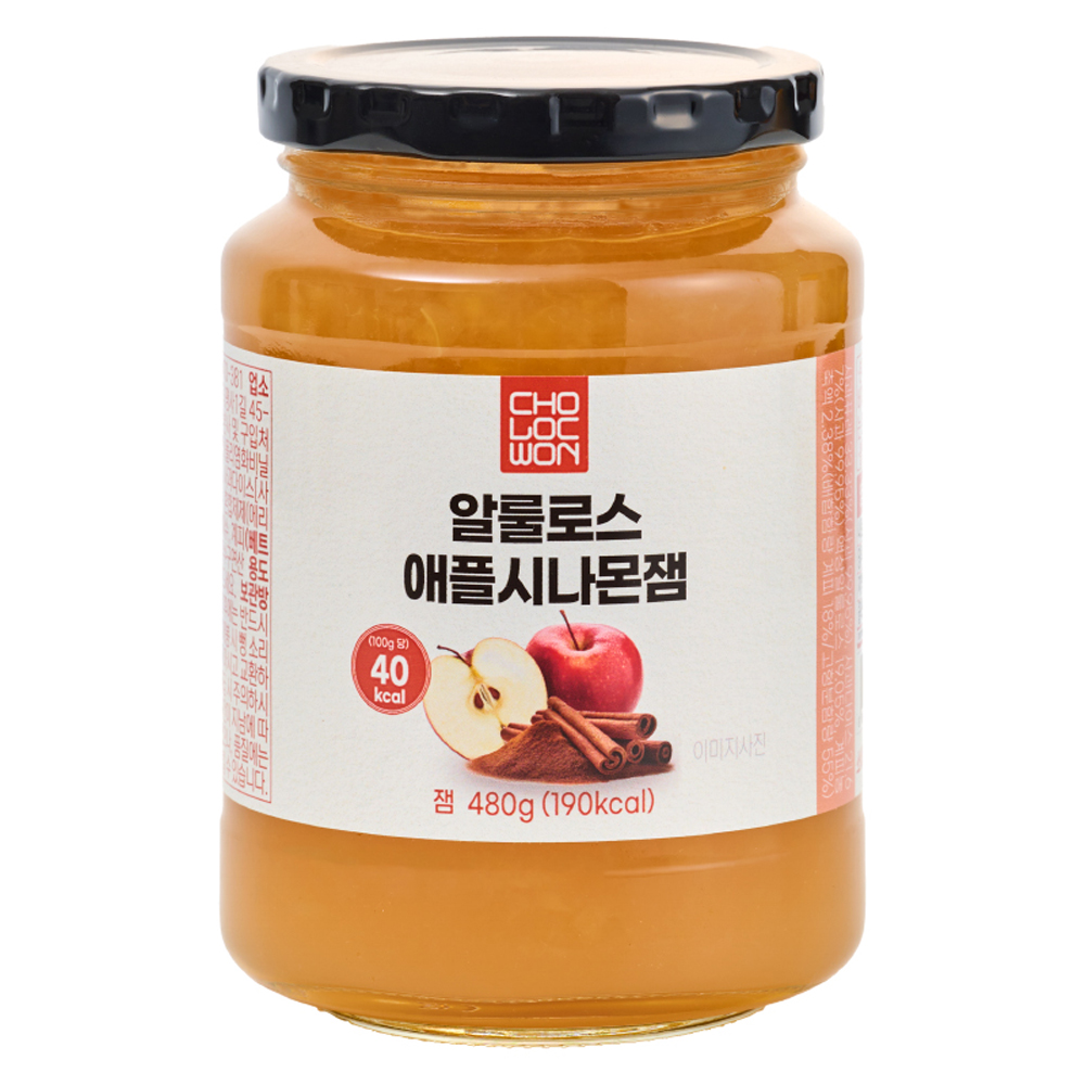  초록원 알룰로스 애플시나몬잼 480g [1개]