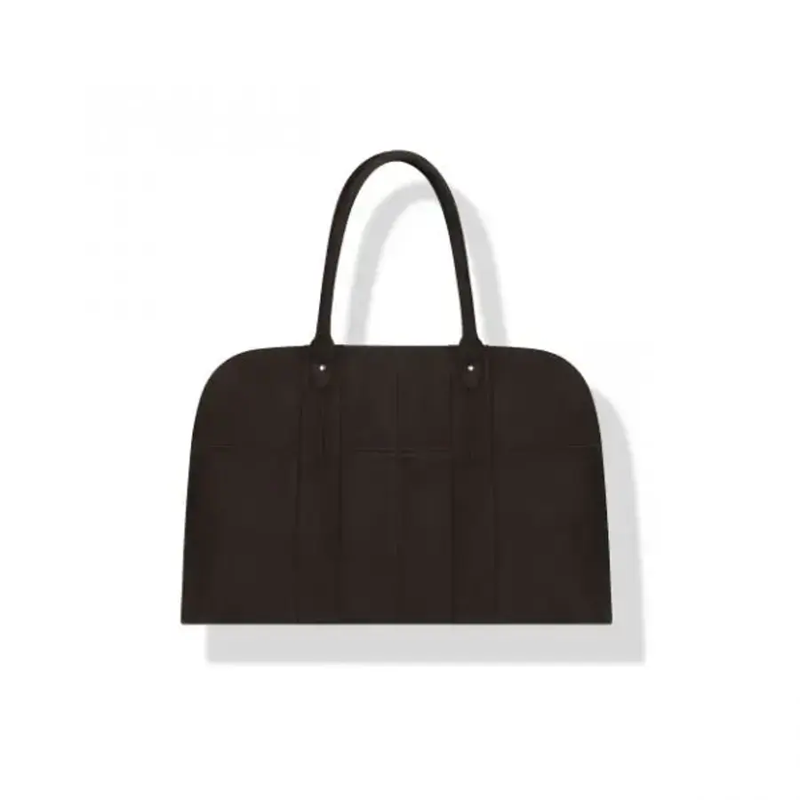 슈퍼텍스앤컴퍼니 비슬로우 토드백 X데릭 SYNTHETIC SUEDE TOTE BAG DARK 브라운 239421