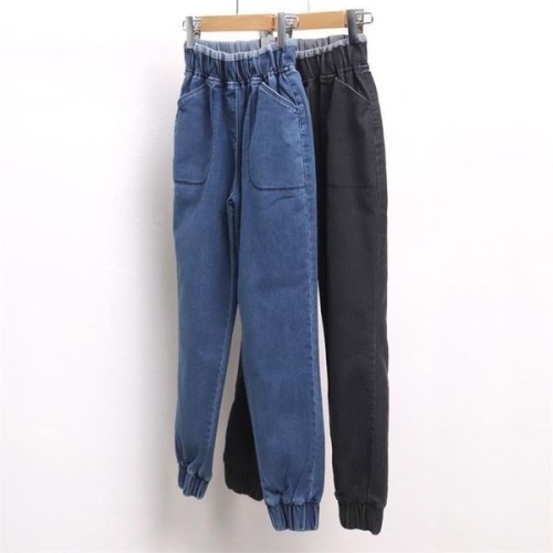 빅사이즈사랑해요 8320L111 스티치 조거 밴딩 진 LO_이미지