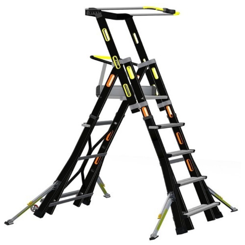 월드전자 CNS K사다리 높이조절형 4점지지 사다리 KLB205-FSM [5단]