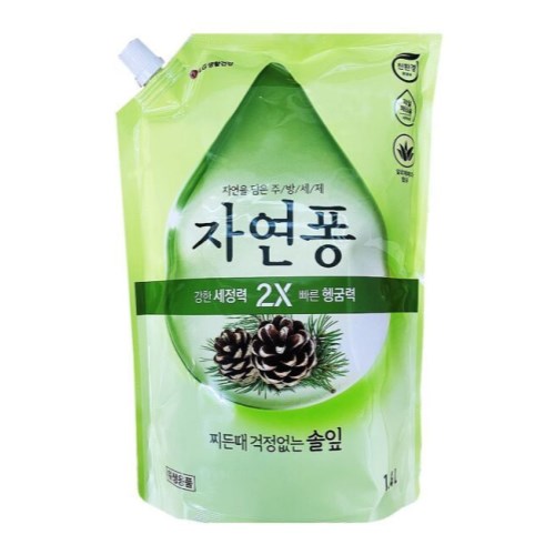 LG생활건강 자연퐁 2X 솔잎 리필 1.4L (7개)