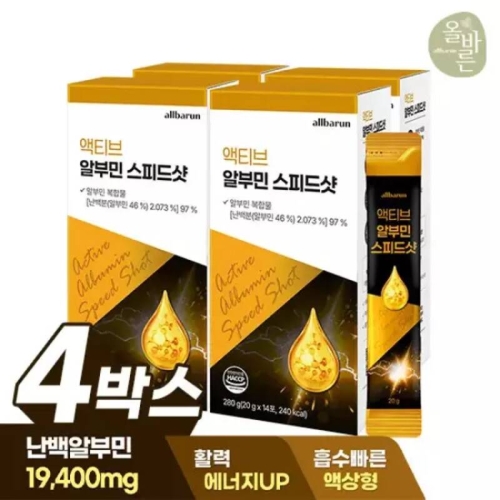 올바른 액티브 알부민 스피드샷 14포 (4개)_이미지