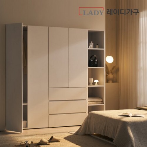 레이디가구 빈트 수납 시스템 터치 긴옷장 800_이미지