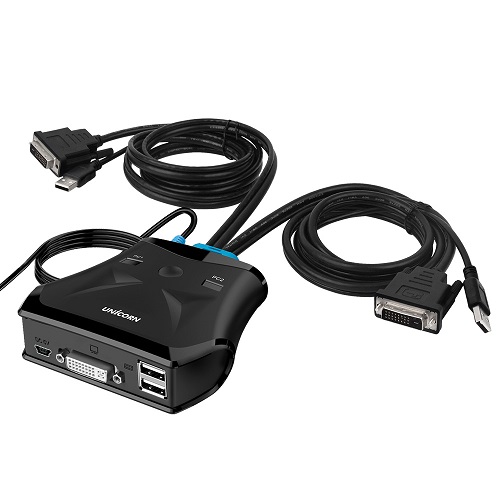 2:1 DVI KVM 스위치 (KVM-200DVI)