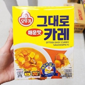 오뚜기 그대로 카레 매운맛 200g (3개)