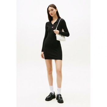 타미힐피거 토미 진스 배지 슬림 미니 셔프트 드레스 검정 7515779