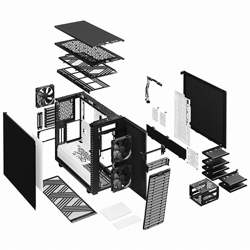 Fractal Design Define 7 (블랙 화이트)_이미지