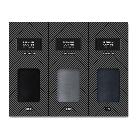 BYC 100수 장목 양말 3매입 SMS1513_이미지