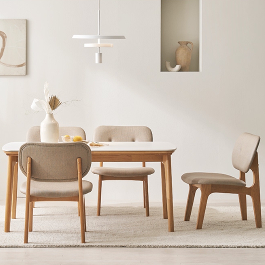 핀란디아 포레스트 릴렉스 낮은 원목 통세라믹 1400 (의자4개)