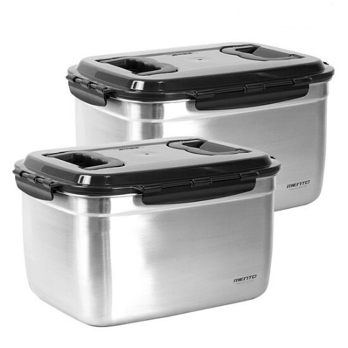 키친아트 멘토 스테인레스 김치통 핸디6호 12L (2개)