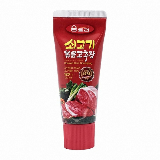 움트리 쇠고기 볶음고추장 120g이미지입니다. 누르면 해당 게시물로 새창이동합니다.