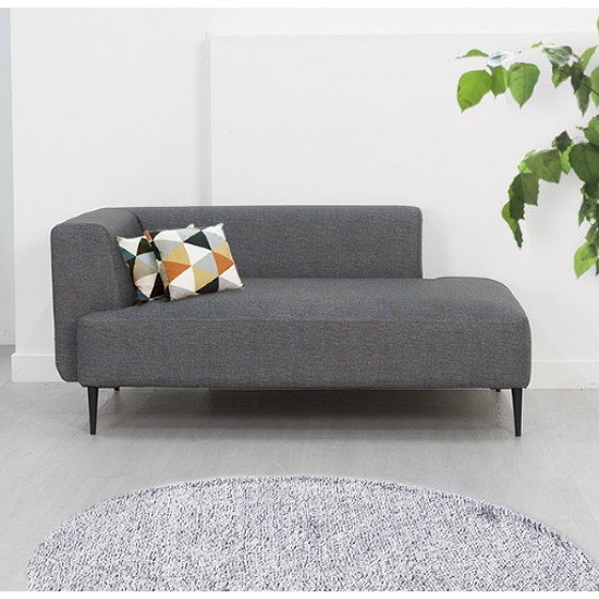 에보니아 무브 패브릭룩 가죽소파 2인용 (스툴별도)_이미지